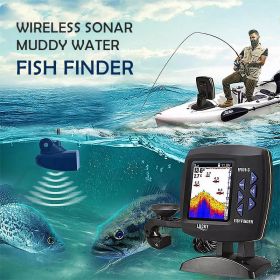 Wireless Sonar Intelligent Muddy Water Vision Outdoor Fishing Gear Fish Finder