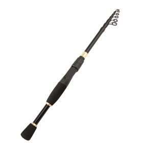 Ultra Short Telescopic Carbon Road Sub Fishing Rod (Option: Straight shank-1.8m)
